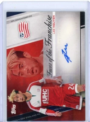 2017 TOPPS MLS SOCCER FACES OF THE FRANCHISE LEE NGUYEN AUTO #'ed 1/9 RARE WOW - Image 1 of 2