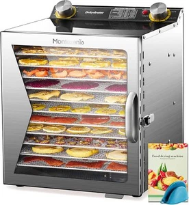 Food Meat Dehydrator Jerky, 12 Tray Full Stainless Steel Dehydrator Machine 800W - Picture 1 of 6