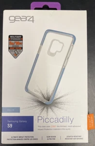 Gear4 Samsung Galaxy S9 Case Cover Piccadilly D30 Impact Protection - Blue Clear - Picture 1 of 6
