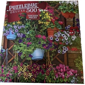 Puzzle bug deluxe 500 piece puzzle summer potted flowers - Picture 1 of 2