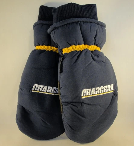 San Diego Chargers NFL Mens Thinsulate Winter Ski Mittens Size L/XL Navy Cover