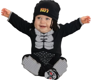 El Demonio - KISS Gene Simmons Rock Star Halloween Disfraz de bebé (0-6 meses) - Imagen 1 de 1