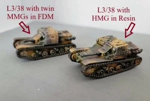 28mm/ 1:56th Scale Bolt Action FDM Italian L3/38 Tankette - Picture 1 of 1