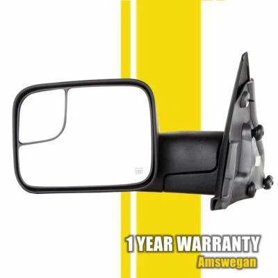 [Izquierda] Espejo eléctrico remolque térmico abatible para Dodge Ram 1500 2500 3500 2002-09 Foto 1 de 4