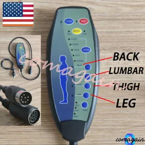 Fernbedienung Ersatz für Massage Power Lift Liegestuhl 8 Buchse Pin Handsteuerung - Bild 1 von 8