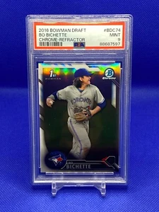 2016 Bowman Draft Chrome Bo Bichette Refractor 1st Bowman #BDC74 PSA 9 - Picture 1 of 2