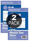 Adams Weekly Time Sheets, 1-Part, 5.5 x 8.5 Inches, 100/Pad, 2 Pads