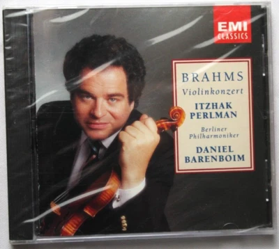 ITZHAK PERLMAN BRAHMS VIOLIN CONCERTO DANIEL BARENBOIM [NEW CD] EMI CLASSICS - Image 1 of 2