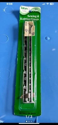 Vintage Sewing and Knitting Gauge by Talon - Image 1 of 2