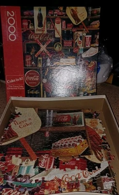 VTG Springbok 2000 Pc. Coca Cola Centennial Puzzle 1986 NEW Coke Is It! COMPLETE - Image 1 of 4