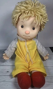Vintage Komfy Kid Boy Puppe Astra Trading Corp Comfy Toys 14" 1980 mit Hut Garn Haare - Bild 1 von 8