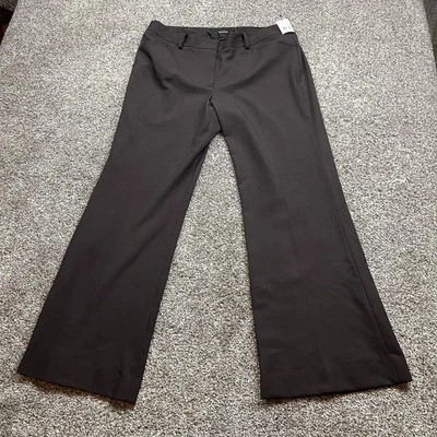 Pantalones Tahari Mujer 12 Pierna Ancha Pantalón Samantha Melange Vestido Pantalones de Trabajo Foto 1 de 4