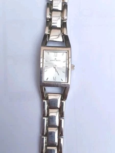 Anne Klein Damen Edelstahl Silberfarben Kette Armband Quarzuhr - Bild 1 von 11