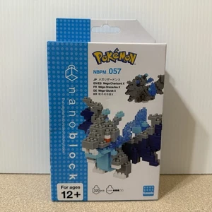 Kawada Nanoblock Pokemon Series Mega Charizard X Micro-Sized Building Block Set - Picture 1 of 2