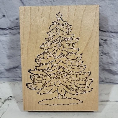 Sello de goma de montaje en madera Great Impressions K18 ÁRBOL DE NAVIDAD Foto 1 de 4