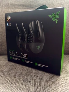 Souris de jeu sans fil Razer Naga V2 Pro avec roue HyperScroll Pro noire - Photo 1/7
