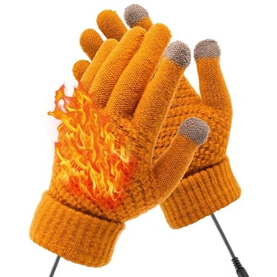 Guantes térmicos USB eléctricos calentamiento de invierno esquí térmico nieve mano cálida a prueba de viento Foto 1 de 4