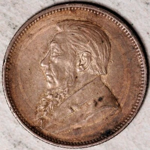 1897 SOUTH AFRICA SILVER 2 SHILLINGS (HIGH GRADE!) - Picture 1 of 2
