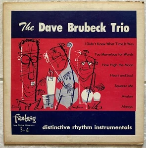 Dave Brubeck Trio - Distinctive Rhythm Instrumentals - 1952 - 10" Purple Vinyl - Imagen 1 de 3