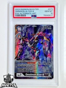 Digimon - Omnimon Alter-B - EX4-073 - SEC - Secret Rare - Alternate Art - PSA 10 - Picture 1 of 1