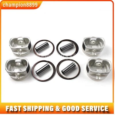 4* Pistones de motor + anillos para Hyundai Sonata Tucson Kia Optima Sorento G4KE 2,4 L Foto 1 de 4