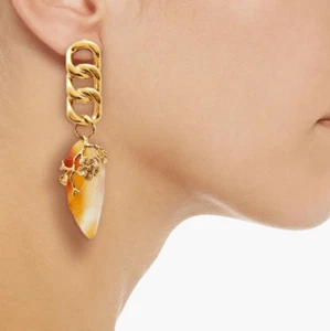 ZIMMERMANN Kette & Blume Ohrhänger Quarz NEU - Bild 1 von 8