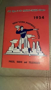 1954 New York Giants Press, Radio,and Television Guide  - Picture 1 of 2