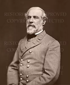 Foto 8x10: Robert E. Lee, Retrato General Confederado de la Guerra Civil 1863 Vannerson - Imagen 1 de 1