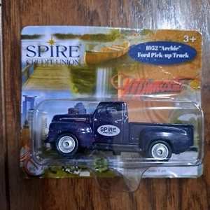 WELLY DIE-CAST TRUCK 1952 OFFICIAL FORD ARCHIE PICK-UP SPIRE CREDIT UNION 1/64th - Picture 1 of 9