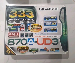 Gigabyte 870A-UD3 Ultra Durable 3 Motherboard With AMD Phenom II CPU 2008  - Picture 1 of 5