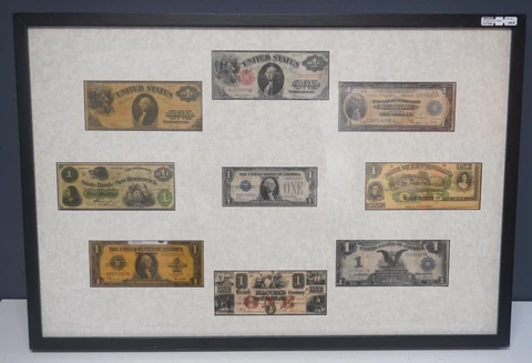 Old Money 9 Bills Framed Cover