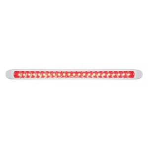 23 LED 17 1/4" Stop, Turn & Tail Light Bar w/ Bezel - Red LED/Red Lens - Picture 1 of 6