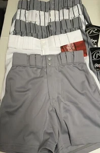 RAWLINGS WOMEN BASEBALL SHORTS ASSORTED COLORS & SIZES NEW WITH TAG - Picture 1 of 15