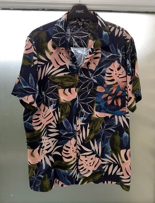 Hawaiian Shirt. Mens Holiday/Festival Shirt, Native Size M. Palm Leaves Look. - Image 1 of 4