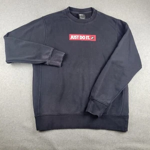 Sudadera Nike Vintage Adulto Pequeña Negra Solo Hazlo en el Pecho Polar Ropa Deportiva - Imagen 1 de 13
