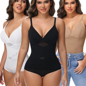 Women Sexy Bodysuit Shapewear Tummy Control Slimming Body Shaper Waist Trainer - Picture 1 of 19