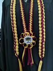 2024 Graduation Ribbon lei  burgundy and light gold set