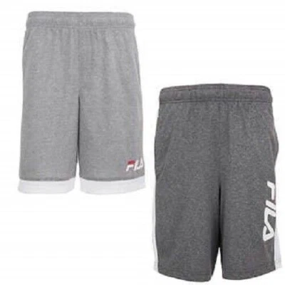 Fila Boys' Youth Athletic 2-Pack Shorts Gray Size S-7/8 - Изображение 1 из 4