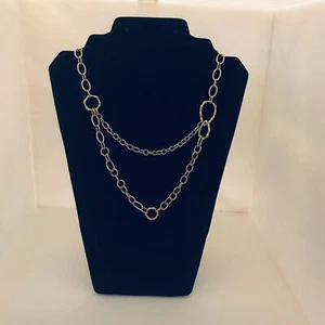 #2965 Chain Tiered Necklace GOLD TONE - Picture 1 of 5