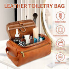 Toiletry Bag For Men Travel Toiletry Organizer With Handle Pu Leather Haido