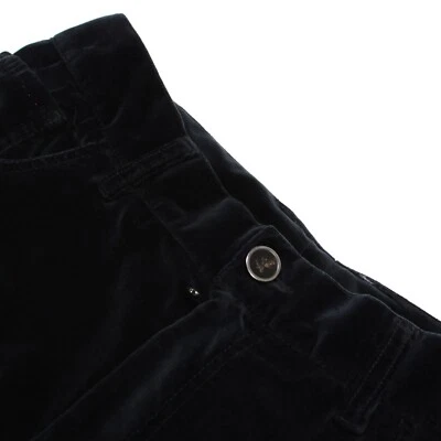 Pantalones de jean Isaia nuevos sin etiquetas mezcla de algodón 5 bolsillos talla 48 (32 EE. UU.) en terciopelo azul Foto 1 de 4