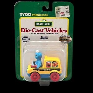 Rare Matchbox Tyco Sesame Street Diecast 1996 Cookie Monster School Bus New -S - Picture 1 of 14