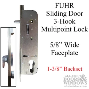 Hoppe FUHR Multipoint Lock 3 Hook Mortise Multipoint Lock For Sliding Doors - Picture 1 of 2