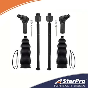 Extremos de barra de amarre exterior interior delantero con botas para Dodge Ram 1500 2006-2012 5 tacos - Imagen 1 de 5