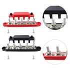 Streamlined Wiring Solution M6 Black&Red Power Distribution Block with Nuts