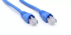 1 Foot Blue - Ethernet Network Cable - Cat5e Patch Cord - LAN - 1 Pack - Picture 1 of 5