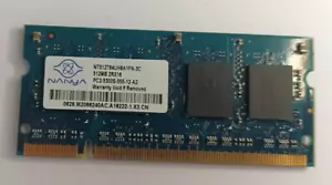 Nanya Laptop RAM 512mb 2Rx16 PC2-5300s-555-12-A2 NT512T64UH8A1FN-3C - Picture 1 of 2