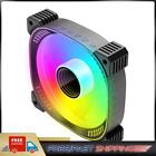 Addressable RGB Fan 6PIN 5V ARGB Fans 12cm for Desktop PC Case(Black Positive )