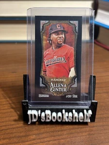 2024 Topps Allen & Ginter # 123 Jose Ramirez Mini Black Border Guardians - Picture 1 of 2