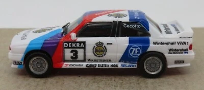 A Herpa HO 1/87 BMW M3 E30 #3 Cecotto DTM Warsteiner 3525 Wintershall ZF Technik Foto 1 de 4